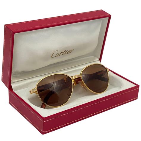 Cartier Wooden Vintage Sunglasses for sale .